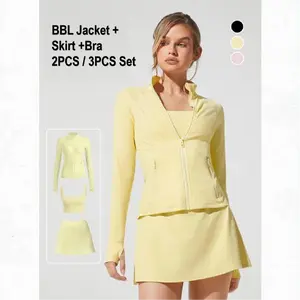 GLOWMODE FeatherFit  2PCS / 3PCS Set BBL Jacket + 4.5"Skirt +Bra