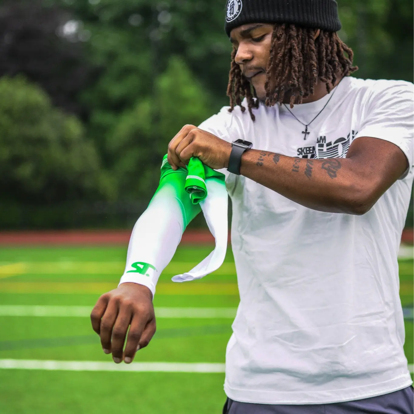Skeemteam Gradient Style Arm Sleeves - Polyester Sport & Outdoor Accessory for Enhanced Look & Comfort