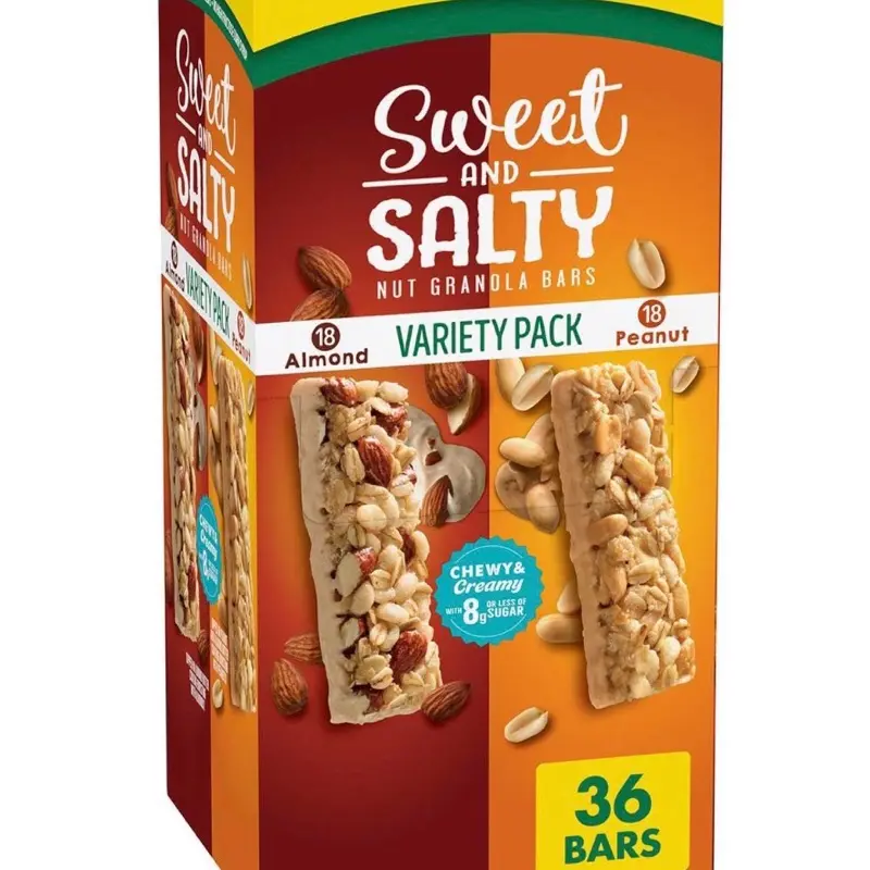 Sweet And Salty Granola Bars - Variety Pack, 36 Count