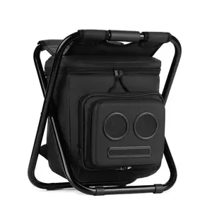 Super Real Backpack Cooler Chair with Speakers. 20-Watt Bluetooth Speakers for Parties/Festivals/Boat/Beach/Camping. Rechargeable, Works with iPhone & Android. portable speaker legend