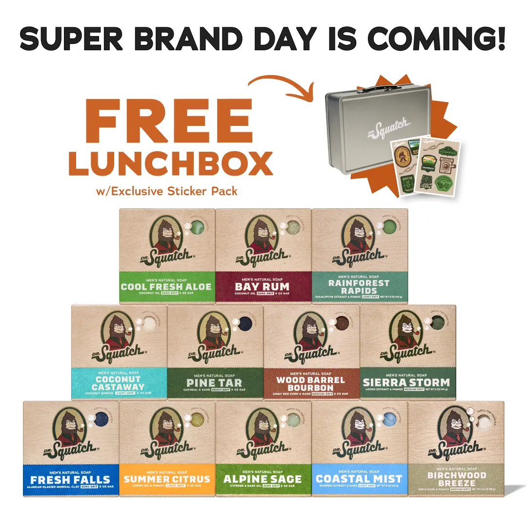 Dr. Squatch Natural Soap TikTok Favorites (w/ FREE Gift!) | Mens Gifts | Gifts for Him