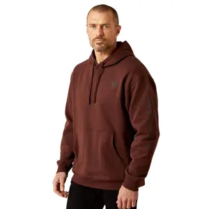 Men’s Ariat Logo Hoodie - Deep Mahogany