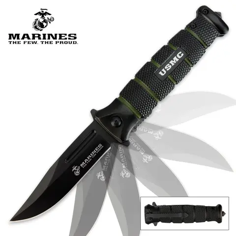 USMC Combat Assisted Opening Pocket Knife