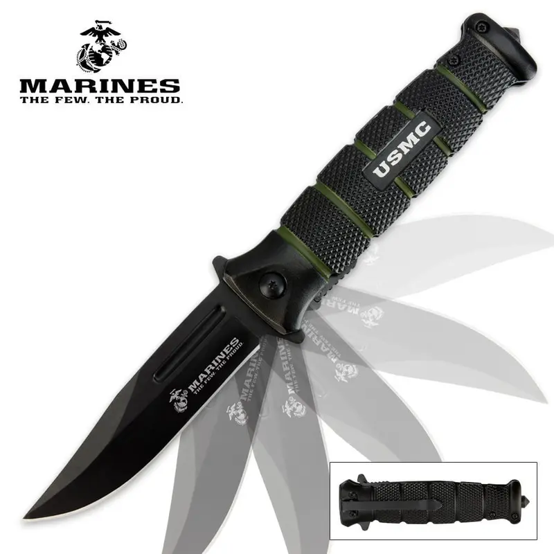 USMC Combat Assisted Opening Pocket Knife