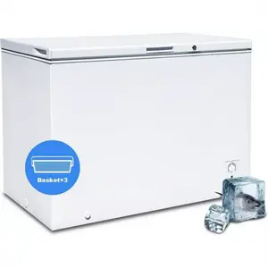 Smad Chest Freezer 10.5 Cu.Ft Large Deep Freezer Adjustable Thermostat Low Noise