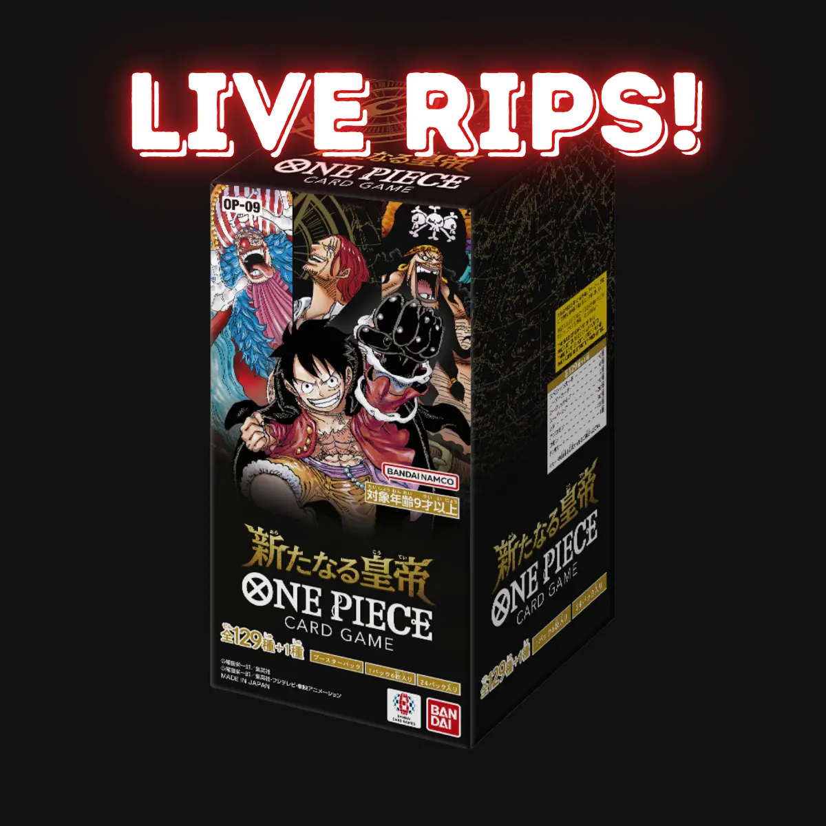 Live - Japanese OP09 Emperors in the New World Booster Box