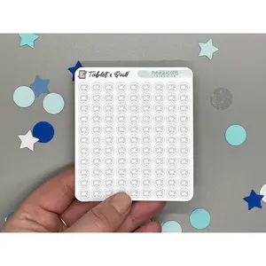 Mini Television Icon Stickers