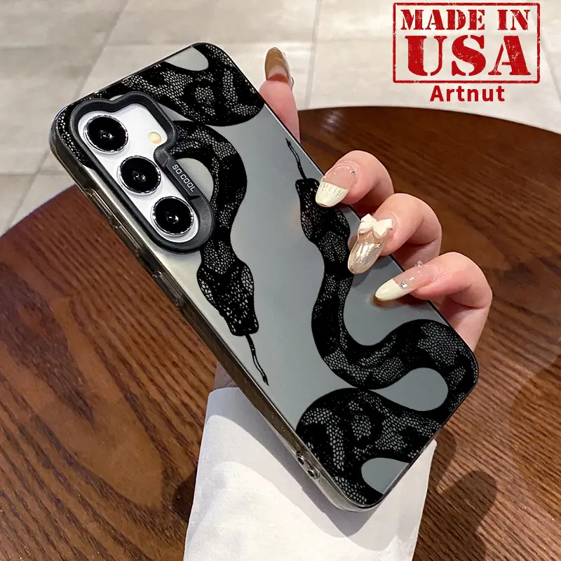Case Compatible with GalaxyS24 Ultra S25 Plus S23 S22+ Python Pattern Matte Shockproof Anti-Scratch Stylish Smartphone Cover Cellphone Protective