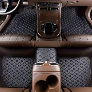 Universal Car Floor Mat, PU Leather Dustproof Car Floor Mat, Waterproof All-weather Car Mats, Universal Car Interior Accessories for Cars, SUVs, Car Accessory