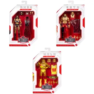 WWE Ultimate Edition 30 - Complete Set of 3 (Seth Rollins, Hulk Hogan & Rhea Ripley) Mattel WWE Toy Wrestling Action Figures