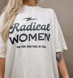 Radical Woman Feminist Empowering Graphic Tee Retro Graphic Tee Grunge Hippie Boho Graphic