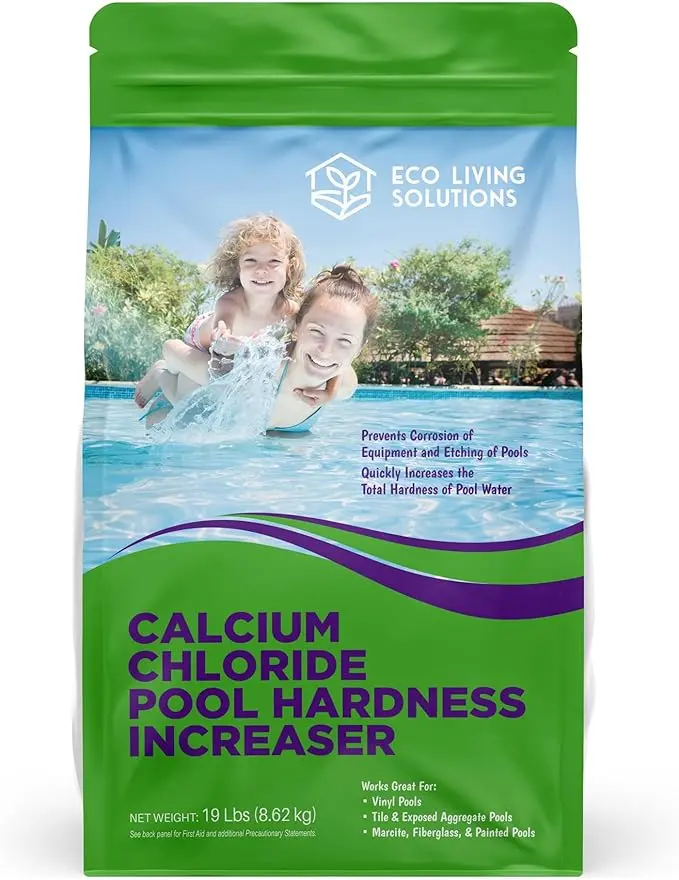 Calcium Chloride Pool Hardness Increaser | Spa Calcium Hardness Increaser | Works for Pools Spa & Hot Tub | Hot Tub Chemicals | Pool Chemicals | SPA Chemicals - 10 Lbs (19, Pounds)