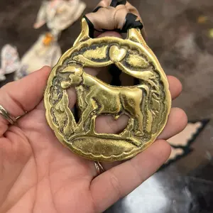 Bull brass Medallion