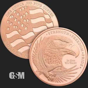 (Tube of 20) Golden State Mint Eagle 1 oz Copper Round