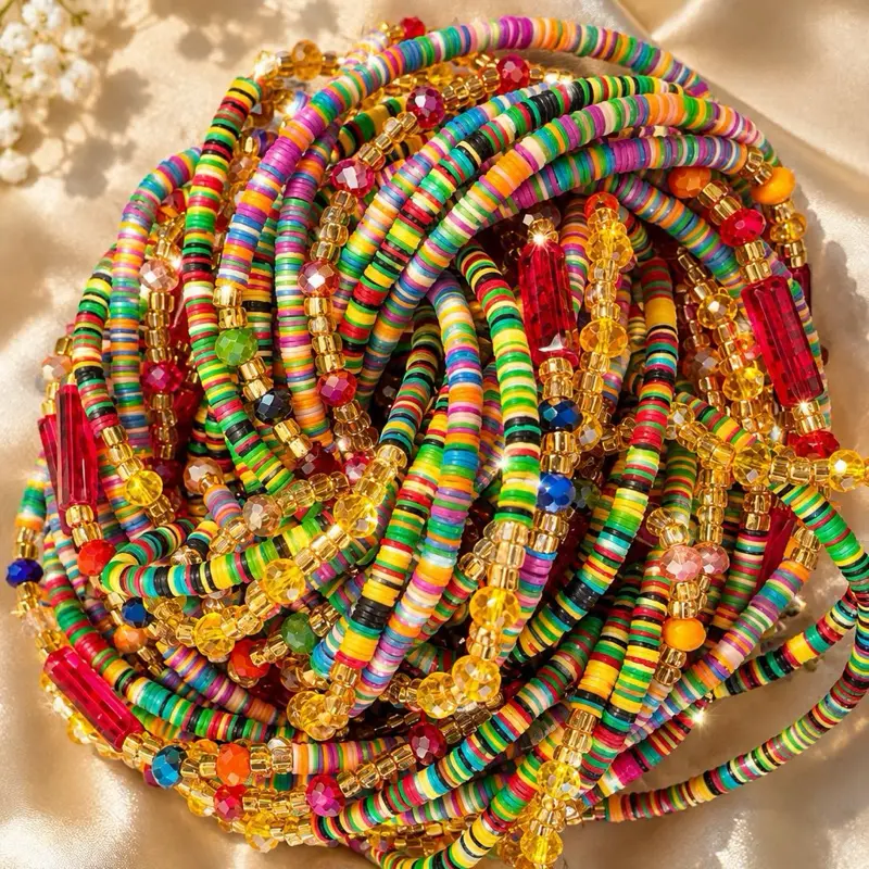 BAYA African Waist Beads - Adjustable Body Jewelry for Women, Fashion Accessory for Waist Decoration