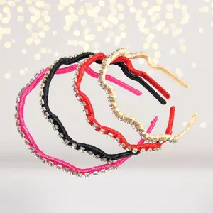 Rhinestone Zig Zag Ribbon Headband