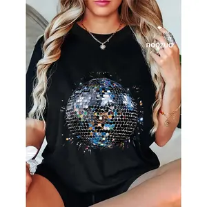 100% Cotton Disco Ball Vintage Retro House discoball cool party T-Shirt