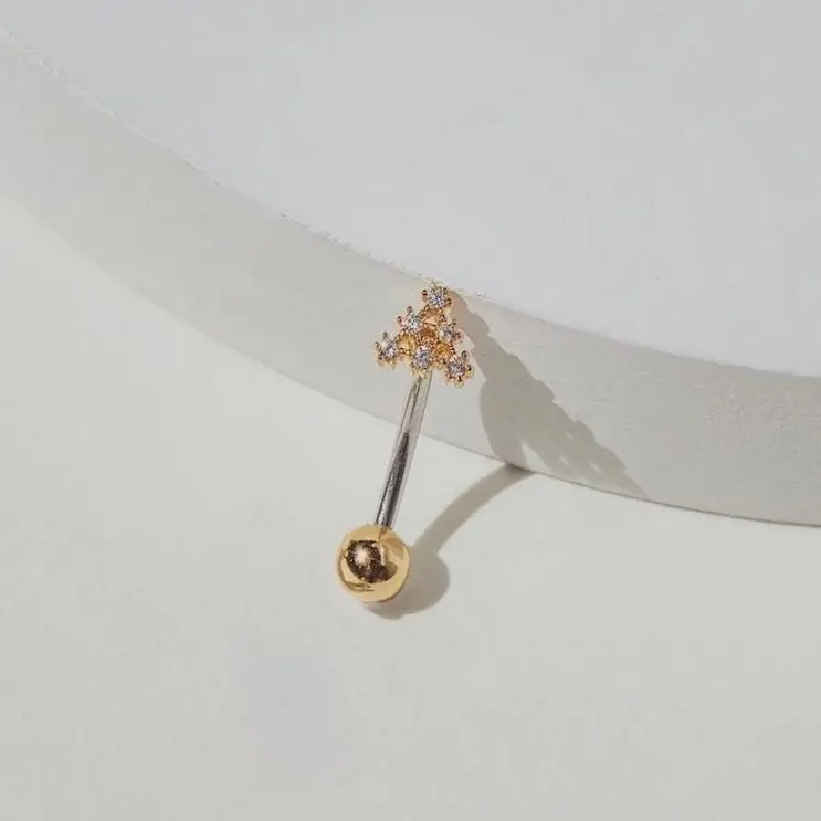 Petite Triangle Belly Ring • Dainty Floating Naval Ring • Small Triangle Gold Belly Ring • 16g 14g Simple Belly Rings • Dainty Belly Jewelry