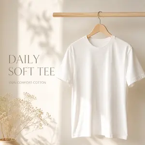 Women's Essential Solid Color T-Shirts Bundle: Soft Casual Round Neck Tops, Summer Daily Loungewear