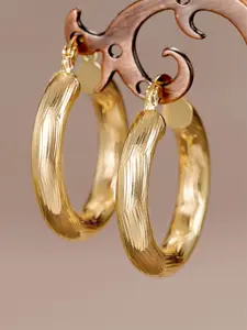 Vintage Hoop Earrings, Lightweight Chunky Hoops, Fashionable Jewelry for Women, Trendy All-match & Exquisite Jewelry for Birthday Gift