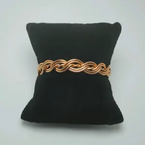Twisted and Wavy Copper Bracelet