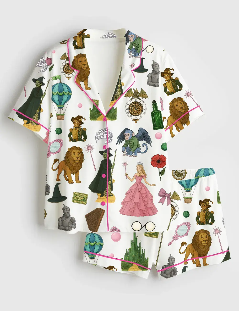 Wicked Short And Long Sleeve Pajama Set, Sleepwear for Women
