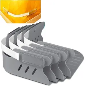 Bed Sheet Holders for Corners, Heavy Duty Fitted Sheet Holder with Lock Fastener Straps &Anti-Slip Pads Keep Sheets Firm&Tight, No More Loose Sheets, Easy Installation for Any Mattress Sizes(Set of 4)