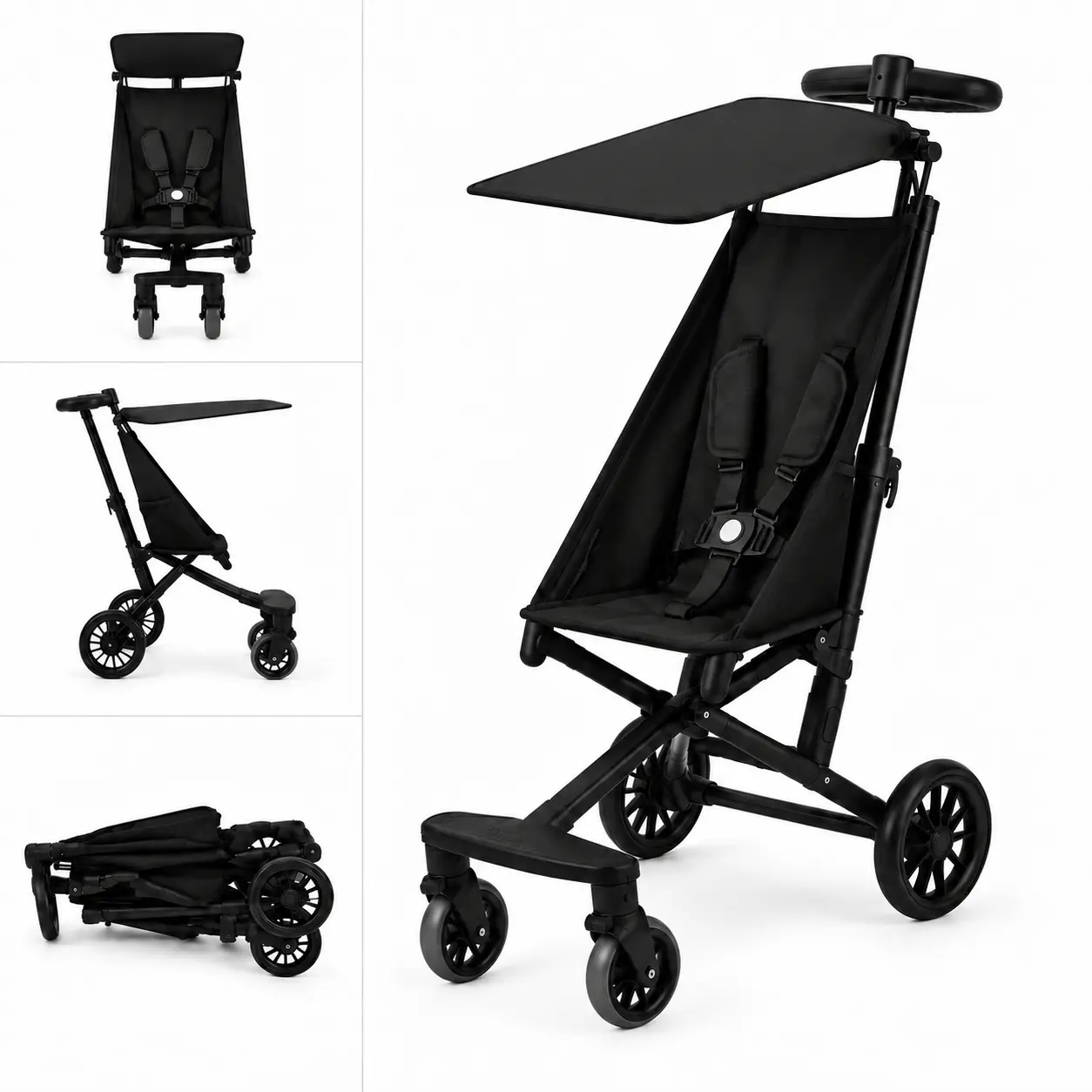 Outdoor Baby Stroller - Lightweight, Sturdy Infant Stroller with 1-Click Compact Folding Design for Air Travel & Everyday Use