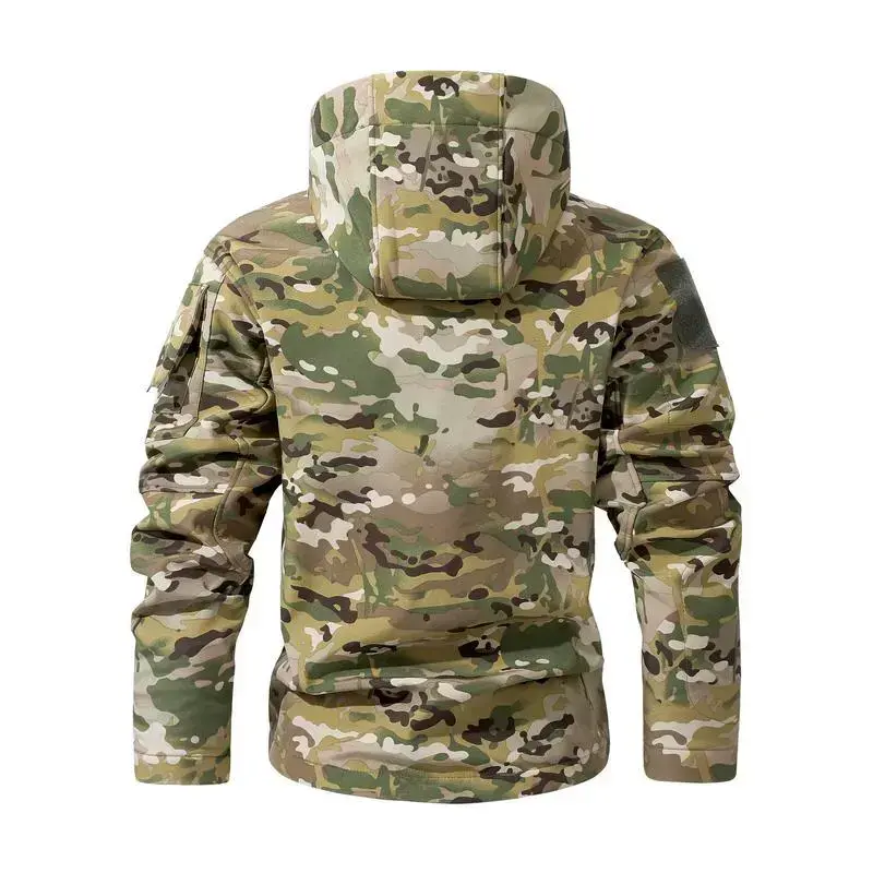 Men's Multi-Pocket Workwear Hooded Jacket, Fleece Waterproof Jacket, 9 Cl Menswear ose-Fitting Pockets Fleece Design. Menswear Coats Coats Tops Long Sleeve Operator Motocross Camo Camouflage Casual Navy Outdoorfun(gift) Men's Multi-Pocket Workwear Hooded Jacket, Fleece Waterproof Jacket, 9 Cl Menswear ose-Fitting Pockets Fleece Design. Menswear Coats Coats Tops Long Sleeve Operator Motocross Camo Camouflage Casual Navy Outdoorfun(gift)