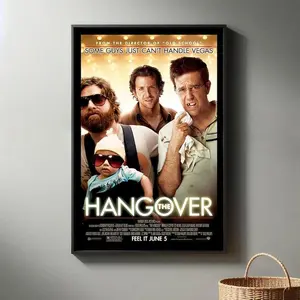 The Hangover Movie Poster | High Quality Canvas Print I 2024 Movie Poster | Modern Room Decorative Arts | Popular Film Gift