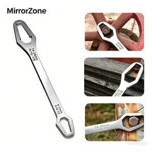2PC Universal 8-22mm Double Head Torx Wrench, Self-Tightening Non-Slip Multi-Function Spanner for Car Repair