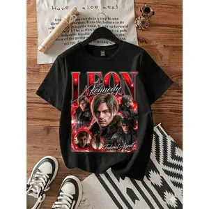 Resident Evil Requiem Shirt - Leon Kennedy T-Shirt, Horror Game Tee