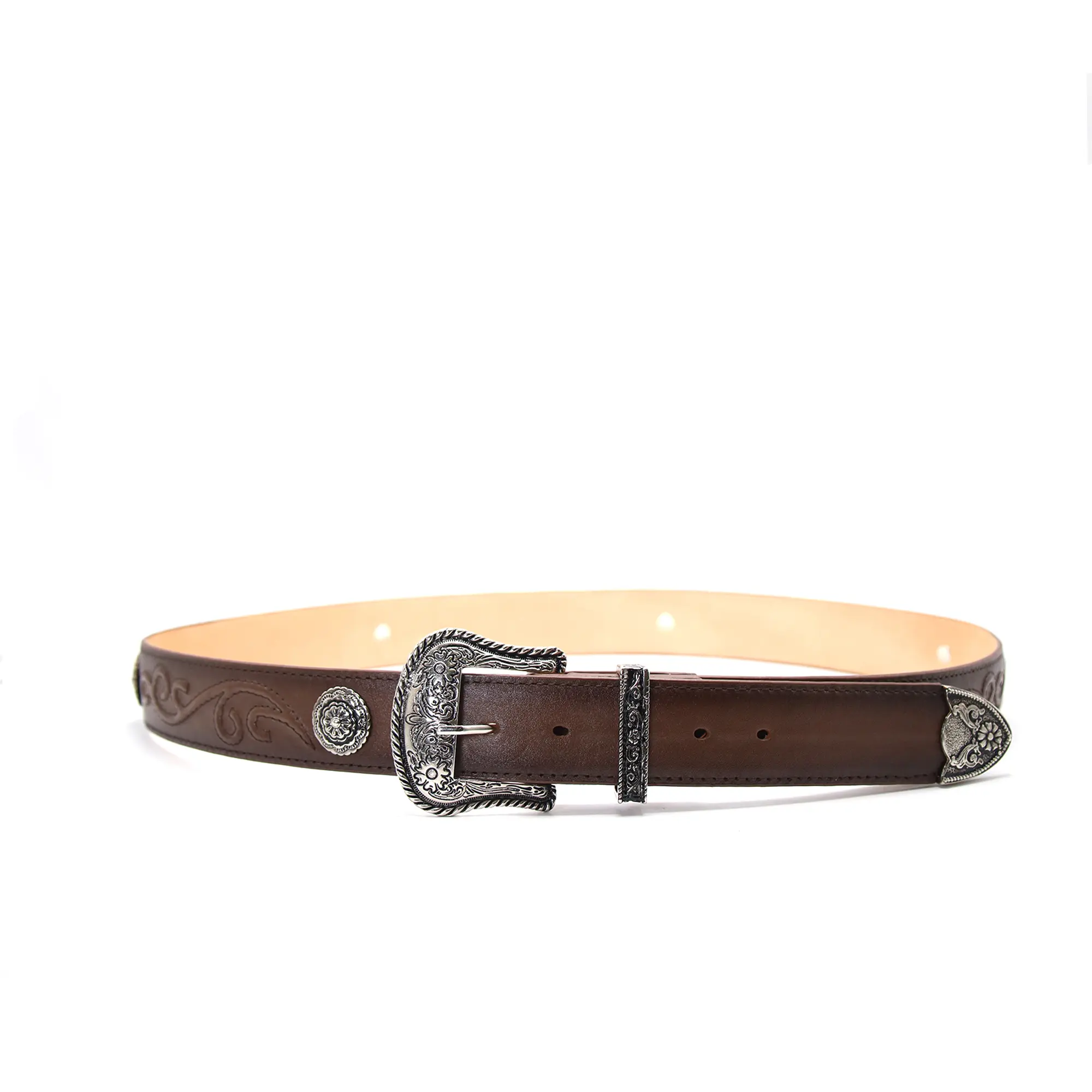 541353150 - Vaquero Signature Women's Leather Belts Cafe Difuminado