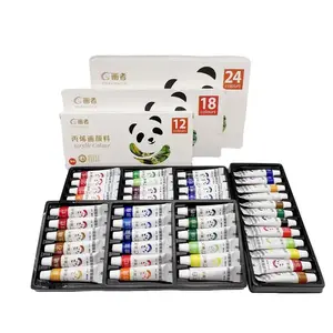 12/18/24 Color Acrylic Paint Set, 5ML Tubes, Professional Art Supplies for Artists, Students, DIY Crafts, Wall & Clothing Decorations