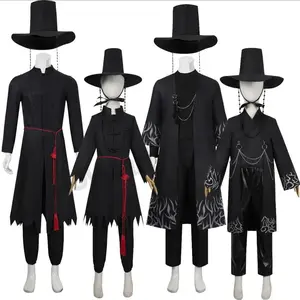 2026 SAJA BOYS Jinu Cosplay Costume Kids Men Uniform Hat Nails Props Cosplay Anime Outfit Party Halloween Suit