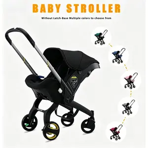 Lightweight Foldable Stroller for Babies, Aluminum Alloy Frame Portable Pram for Newborns 0-3 Years Old, All-Season Adjustable Infant Pushchair with Multi-Color Options, Strollers For Babies