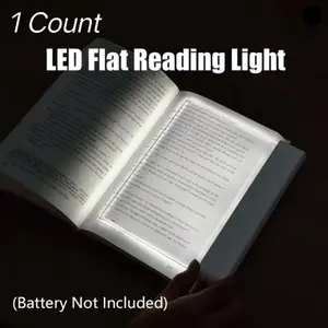 Wild Bright 1-piece night-time bedside book reading lamp, detachable LED panel light, panel night light, suitable for home, dormitory, and portable when going out. 3*AAA batteries not included.