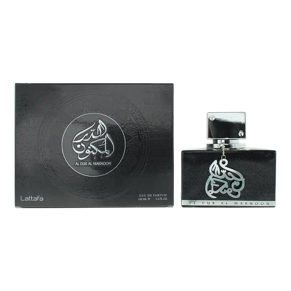 Lattafa Al Dur Al Maknoon Silver – Fruity, Woody, Leather, Amber – Eau de Parfum Spray Long-Lasting Fragrance for Unisex, 3.40 Ounce / 100 ml