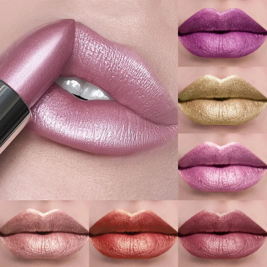 21-Color Metallic Glitter Lipstick Set
