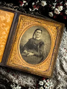 Antique Tin Type Portrait