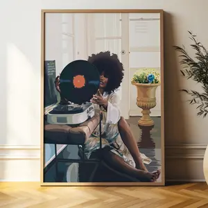 Abstract Art, Printable Black Art, Black Girl Wall Art, Black Woman Wall Art, Black Girl Wall Art, Fashion, Black Girl Art, Black Woman Art, Room Decor, Unframed