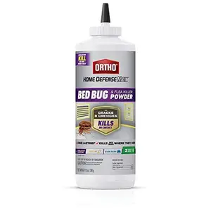 Ortho Home Defense Max Bed Bug & Flea Killer Powder - Bed Bug Killer, Apply to Cracks and Crevices for up to 8 Months of Control, 12 oz.