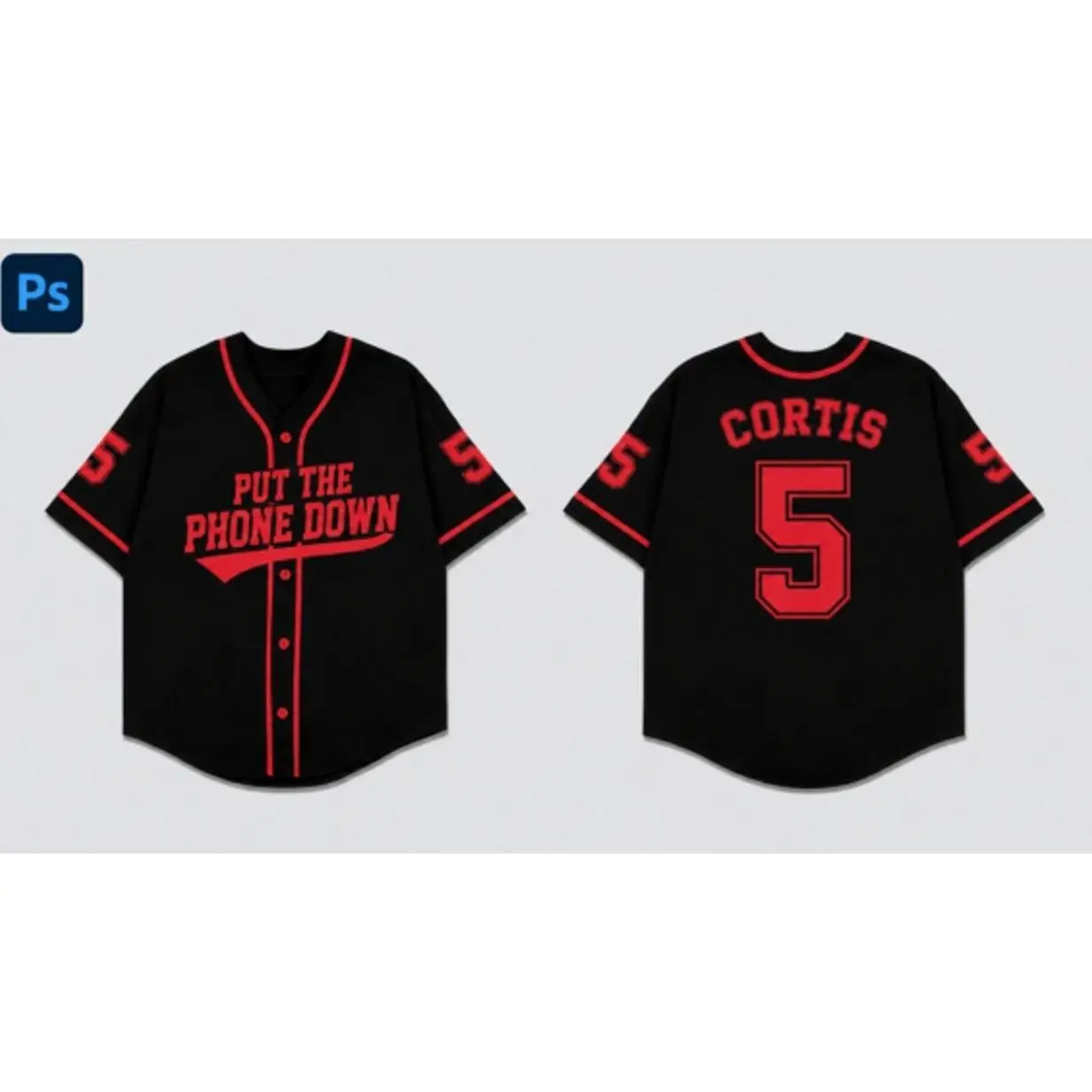 Cortis Put Your Phone Down Tour Baseball Jersey VXG
