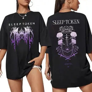 Sleep Token Damocles Purple 2 side Shirt, Sleep Token Tour 2025 Tee, New Song Concert Tour, Gift for Fan, Pullover,  for Men, for Women