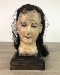 Antique Vietnamese Saint Figure Head