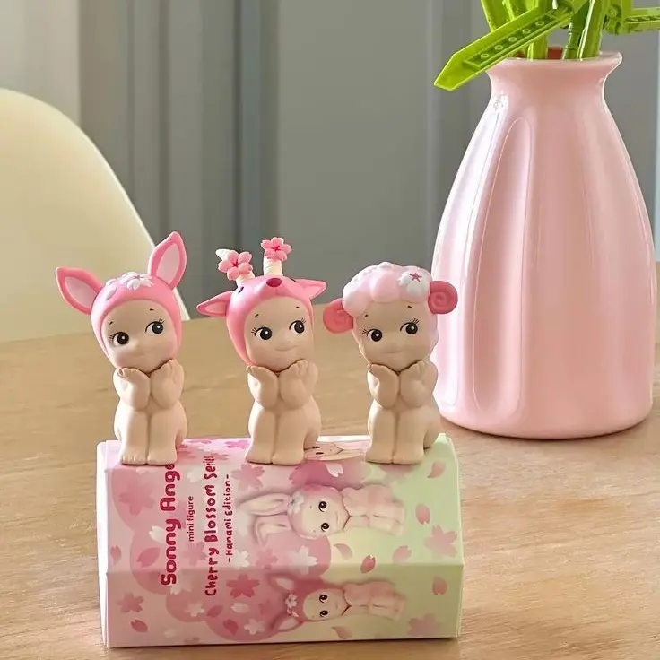 Cherry Blossom Series - Hanami Edition Blind Box Mini Figure – Kawaii Collectible Doll for Laptop, Phone & Desk Decor, Cute Surprise Gift
