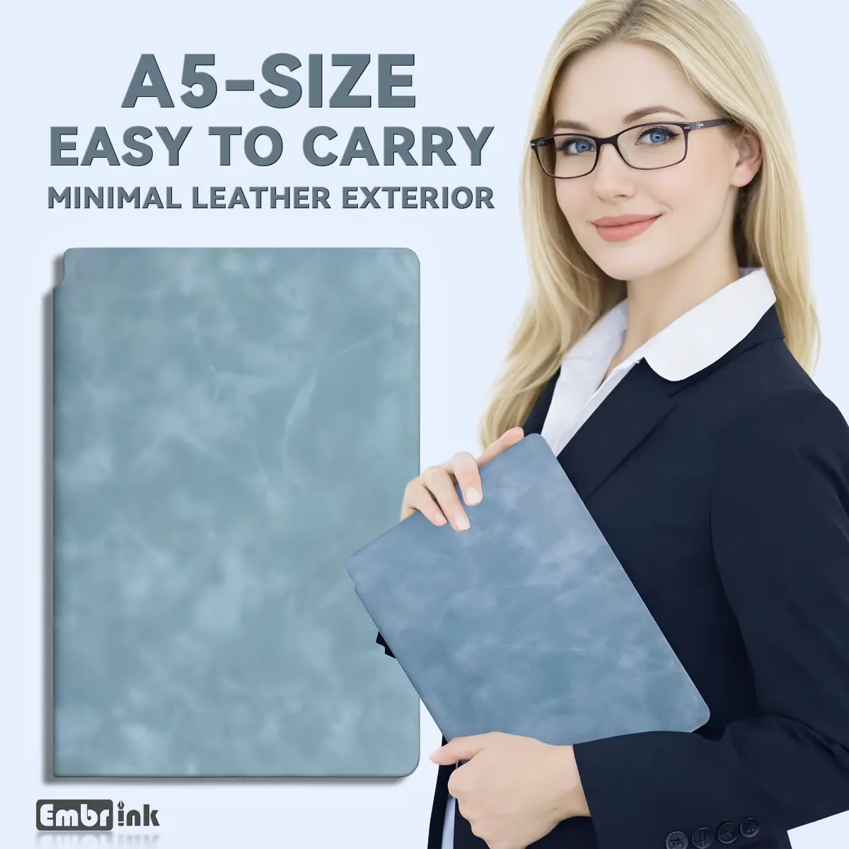 Reusable A5 Whiteboard Notebook, Ultra-Thin Double-Sided Dry Erase Notebook, Portable Smart Writing Journal for Notes, Math, Planning, Brainstorming, Study, Office, and Everyday Use