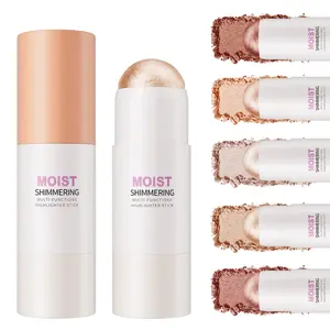 Long-Lasting Luminous Balm Stick for Face Body, Wet-Look Transparent Shimmer Highlighter, K-Beauty Glass Skin Effect for Collarbone & Shoulders, Dewy Makeup Daily Wear
