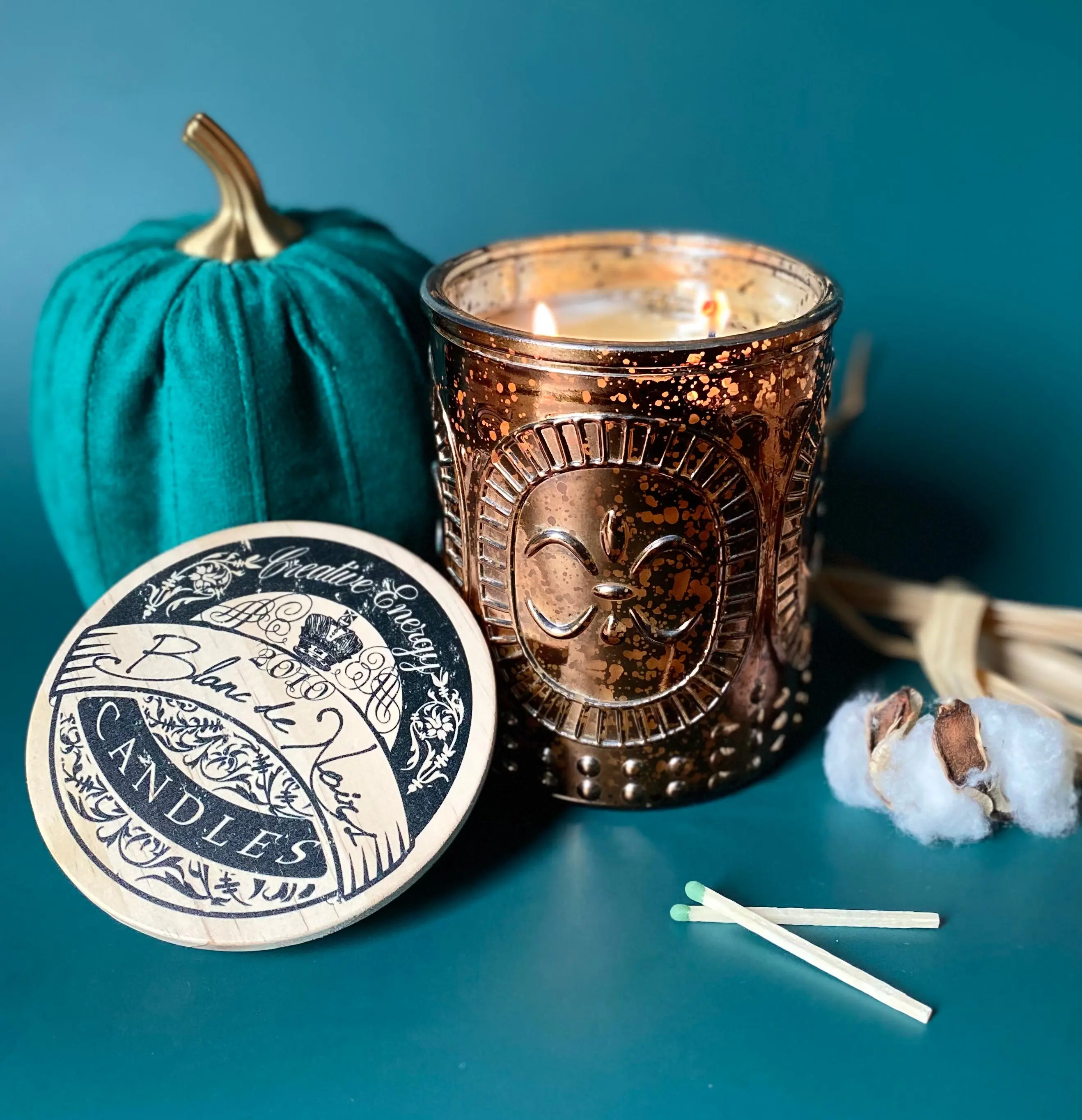 Creative Energy Blanc de Noirs Lotion Candle – Copper Champagne 2-in-1 Candle