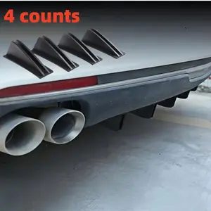 Car Rear Spoiler Shark Fin Bumper Chassis Spoiler, Universal Car Modification Rear Spoiler, Car Decorative Accessories
